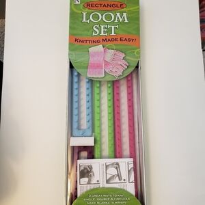 Nicole Rectangle Loom Knitting Set - 4 Looms + Tools. Great Gift.